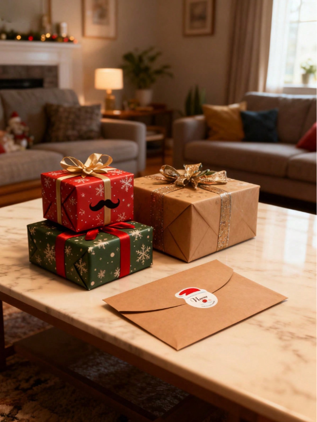 Personalized Christmas Stickers, Custom Name Label Stickers, Christmas Decorations